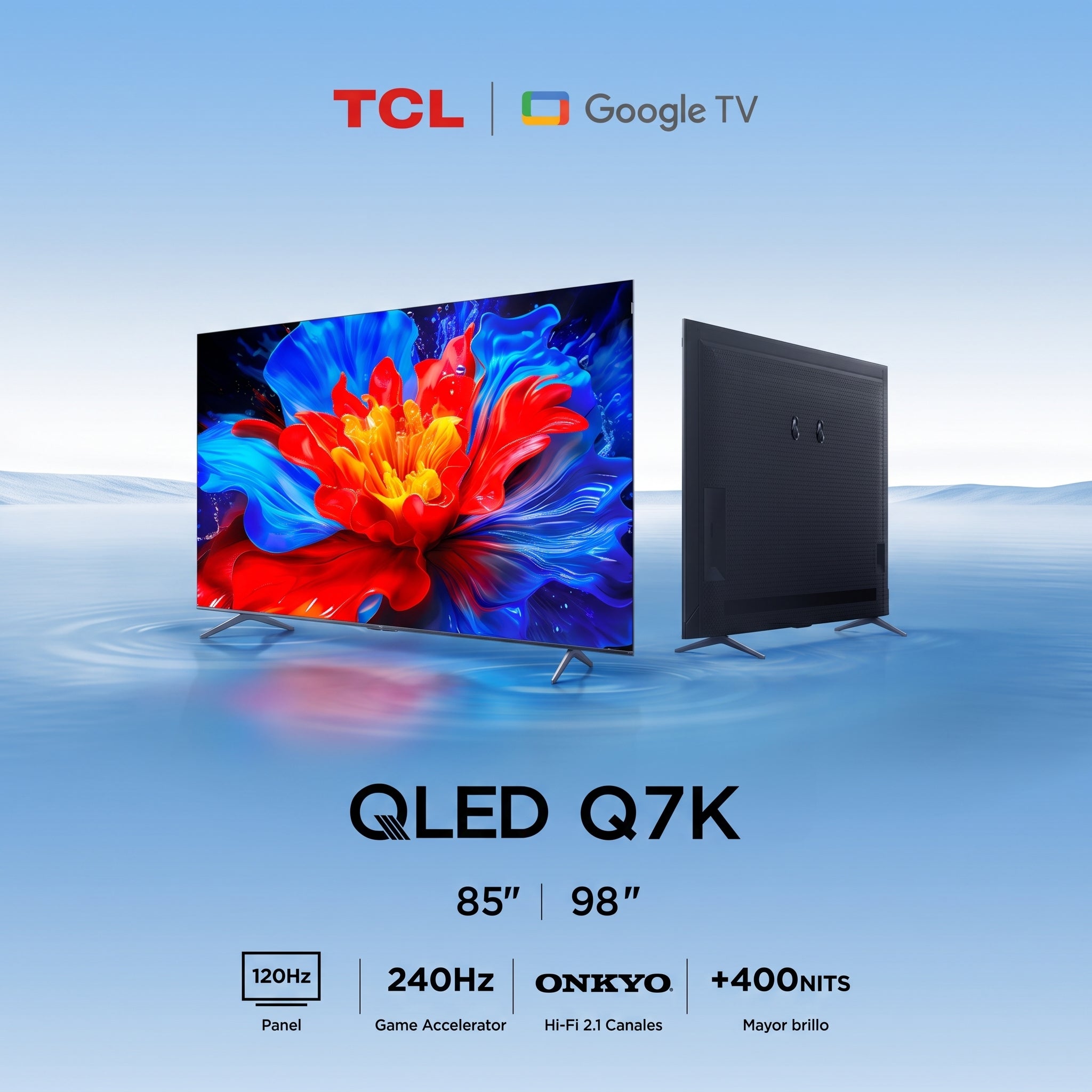Pantalla QLED de 85 pulgadas 4K/UHD 85Q7K con Google TV