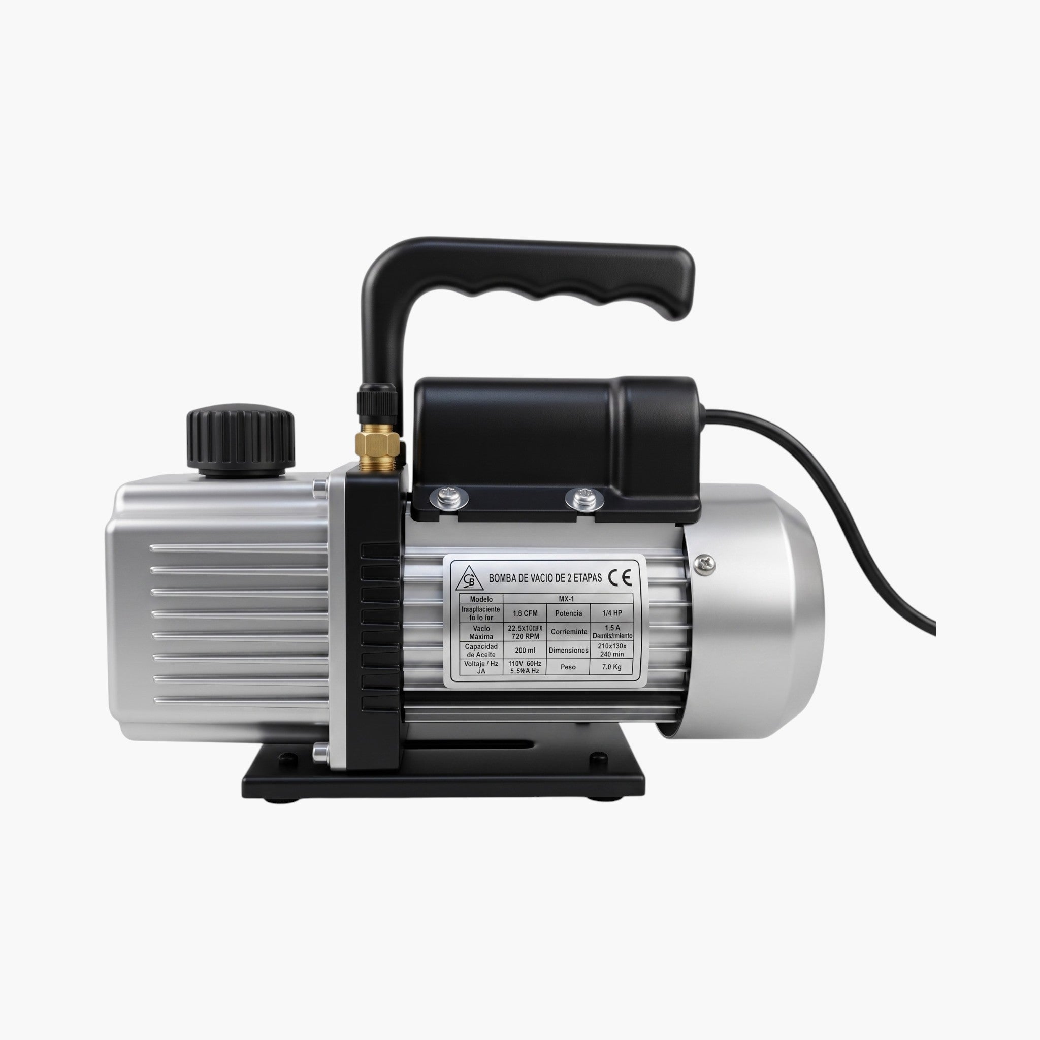 BOMBA DE VACIO 1/4 HP 2 ETAPAS MAS EFICIENTE REFRIGERACION, AIT-2B