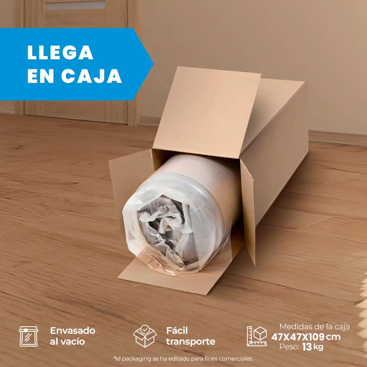 Colchón Individual Caja Ortopédico Antek Memoryfoam Thassia