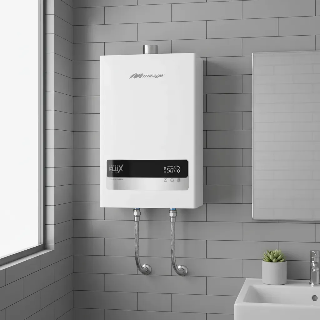 Calentador de Agua Turbo Flux Gas Natural WiFi, Inverter 1.5 Servicios