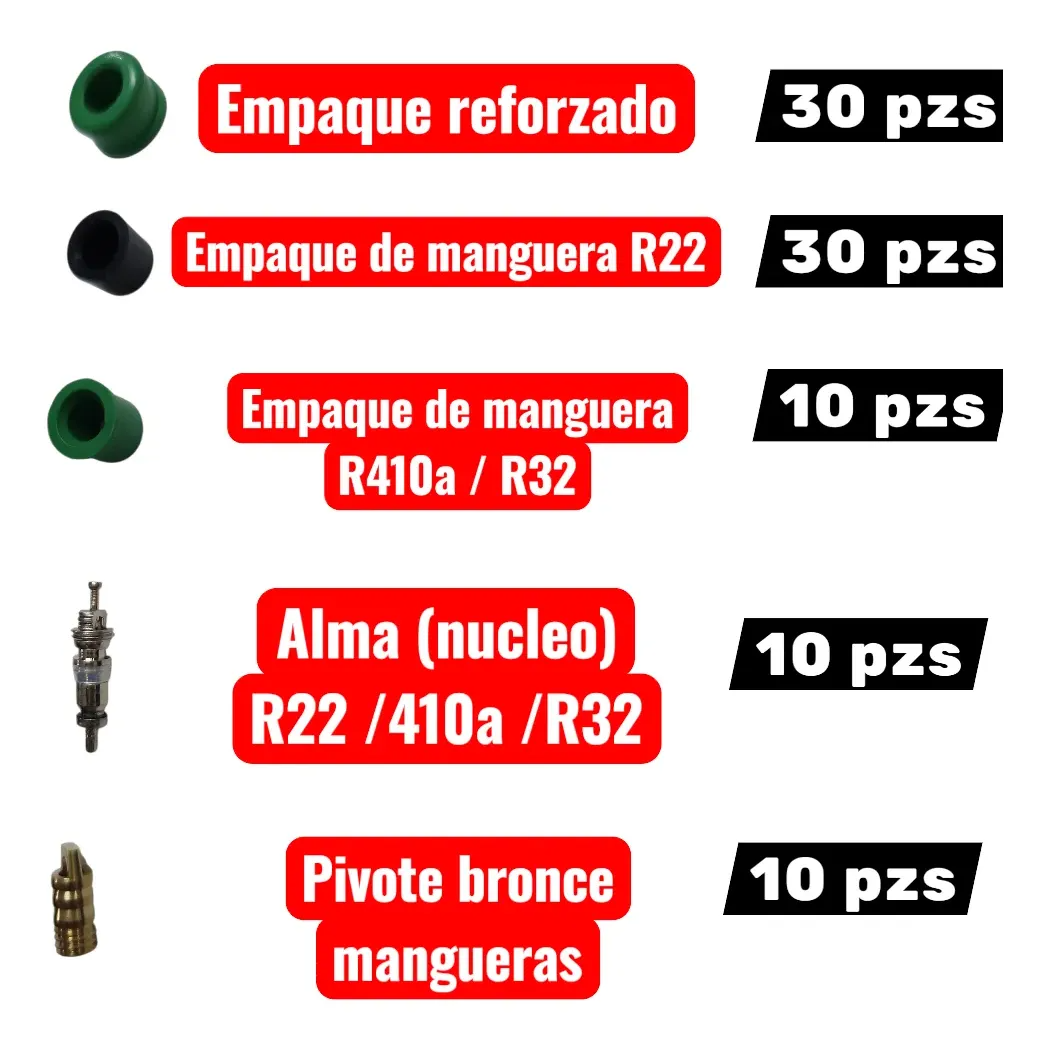 Kit de Empaques y Válvulas para Manifold GB KIT-PVGB/01
