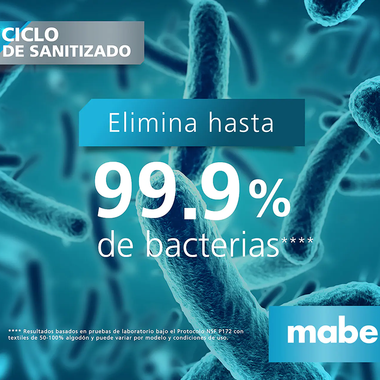 Lavadora Automática Aqua Saver Green High Efficiency 22 kg Blanca con Sanitizado Mabe - LMA72215WBAB1