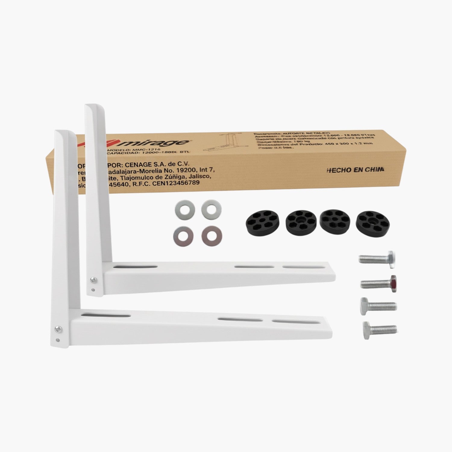 Base Soporte D Pared Para Condensadora Minisplit 1.5 A 2 Ton