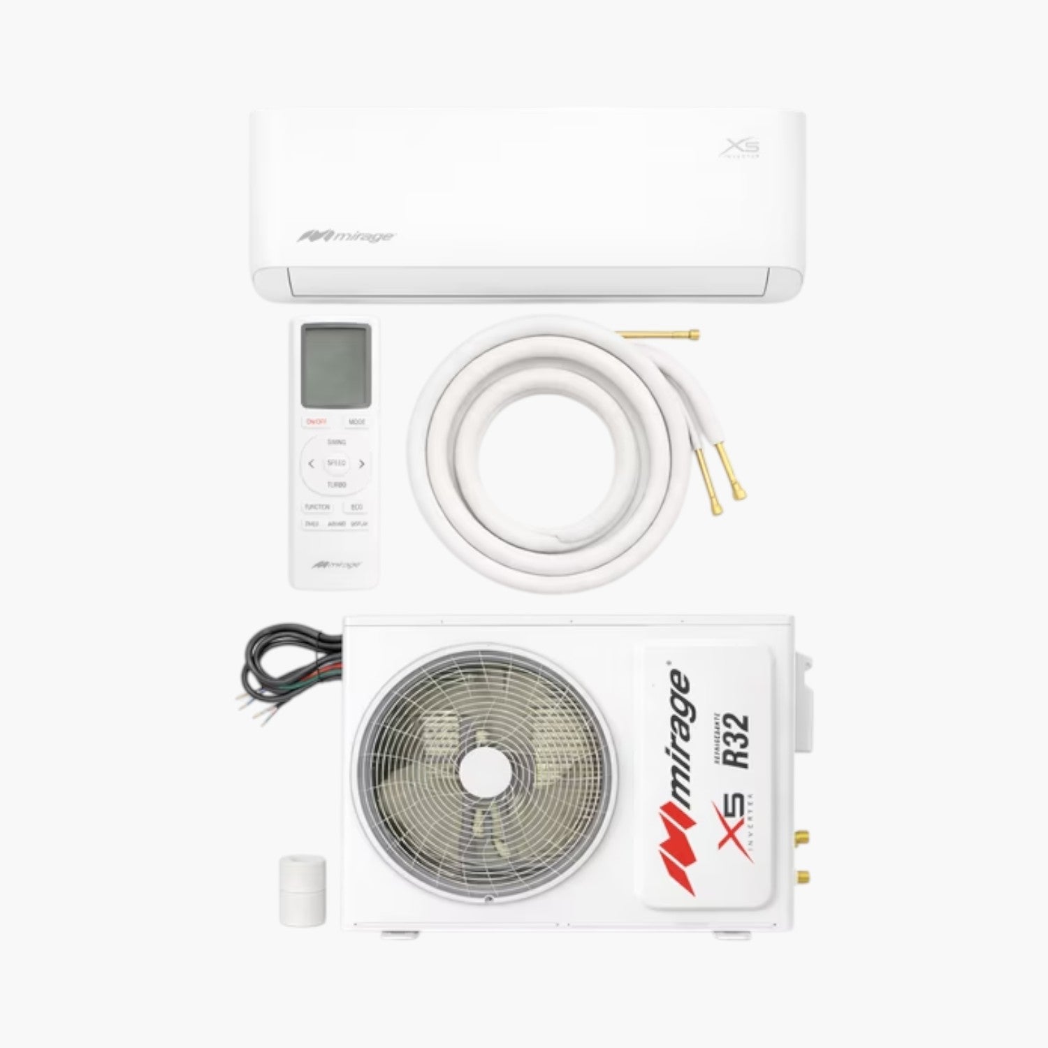 Minisplit Mirage Convencional X5 - 2 Ton, 220V, Solo Frío (CHF261C)