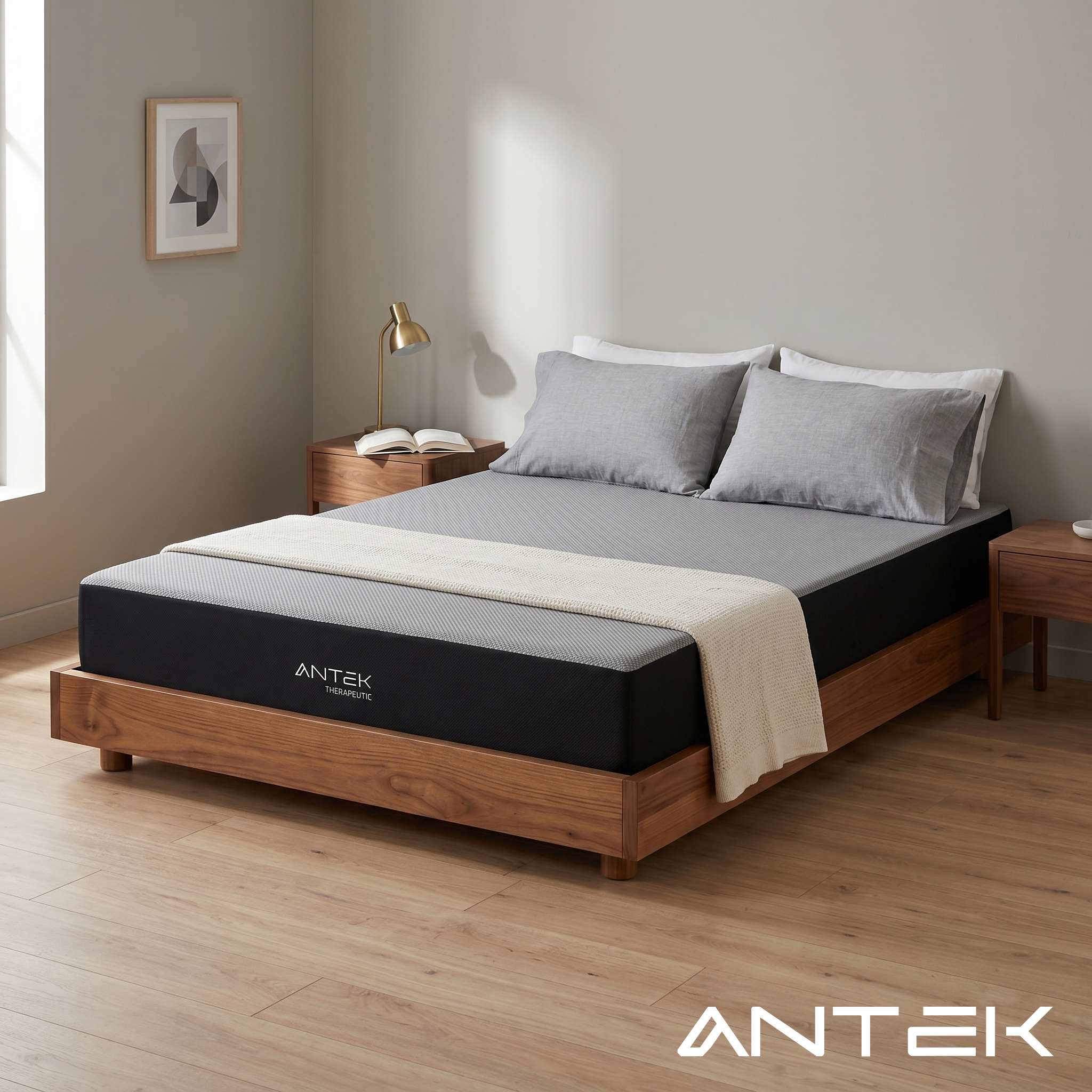 Colchón Matrimonial Caja Ortopédico Antek Memoryfoam Thassia