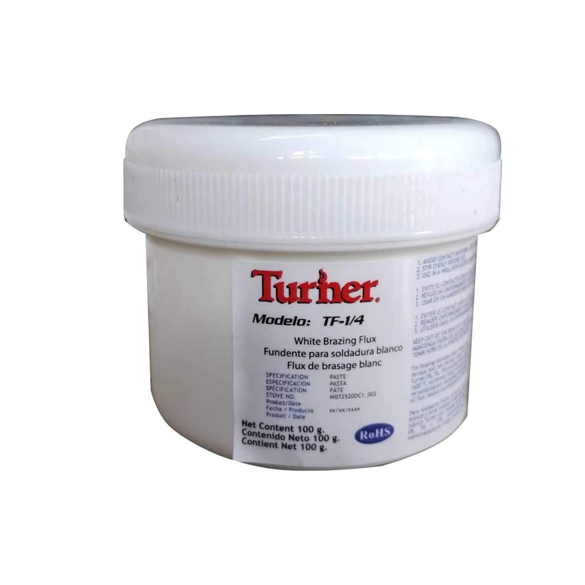 Fundente Soldadura Color Blanco plata 100gr